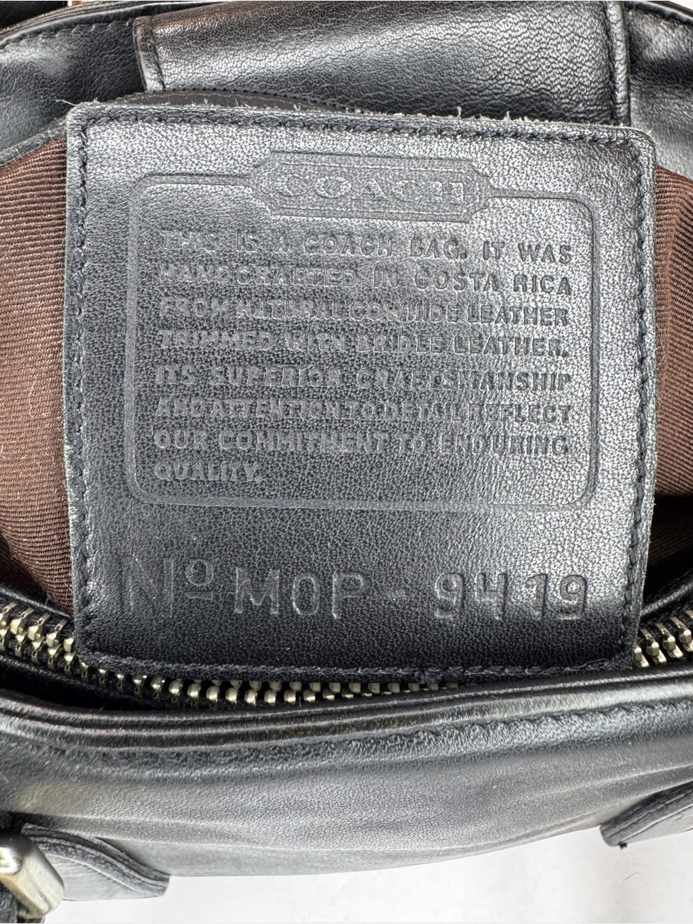 Vintage Coach Bonnie Legacy Satchel Black Glove Tanned Leather Bag 9419 USA - Picture 13 of 16